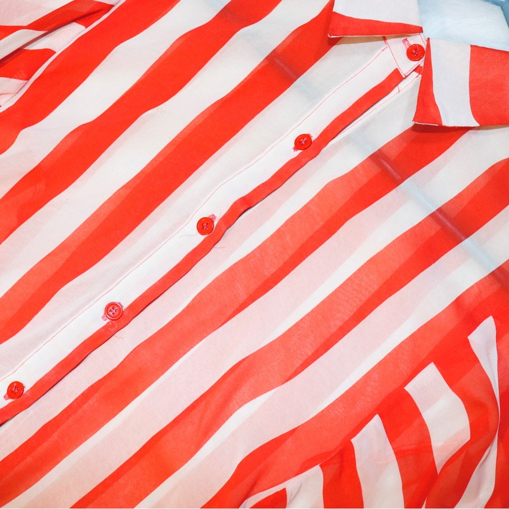 Sheer Striped Blouse